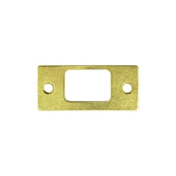 SP2753U3 Deadbolt Strike Plate Polished Brass, 10PK